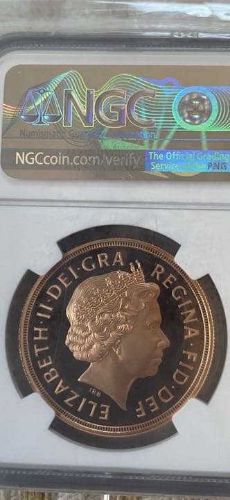 【最高鑑定】2014年 イギリス エリザベス2世 5ソブリ…