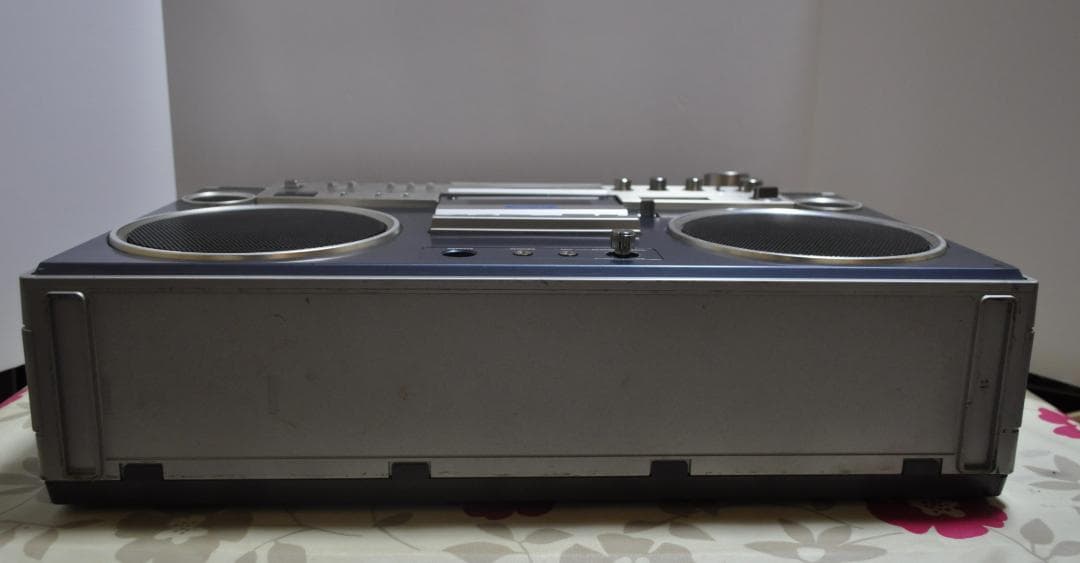 希少 日立 パディスコ ラジカセ TRK-8600 青 レトロラジオ 動作品