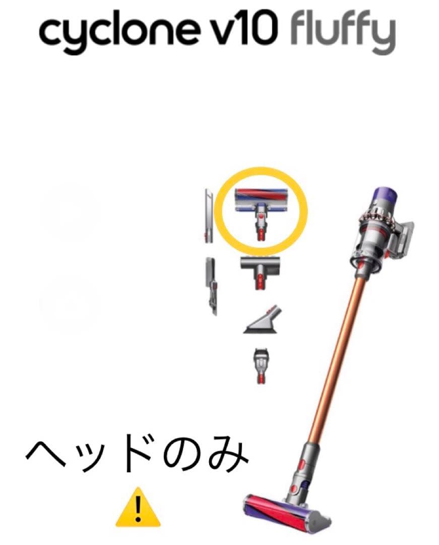 ダイソン V10 Fluffy 単品 クリーナーヘッド 純正品 新品