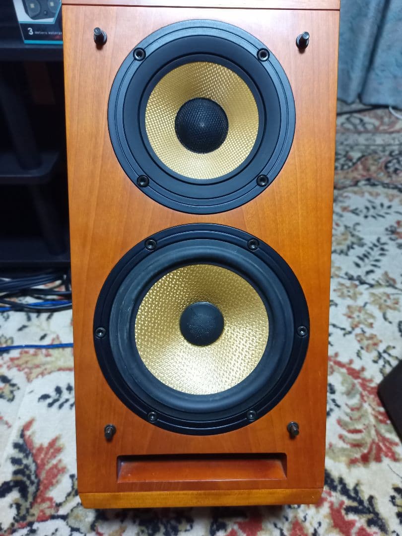 スタジオモニタースピーカー 木目調 2ウェイ　　パイオニア　S-A4-LR