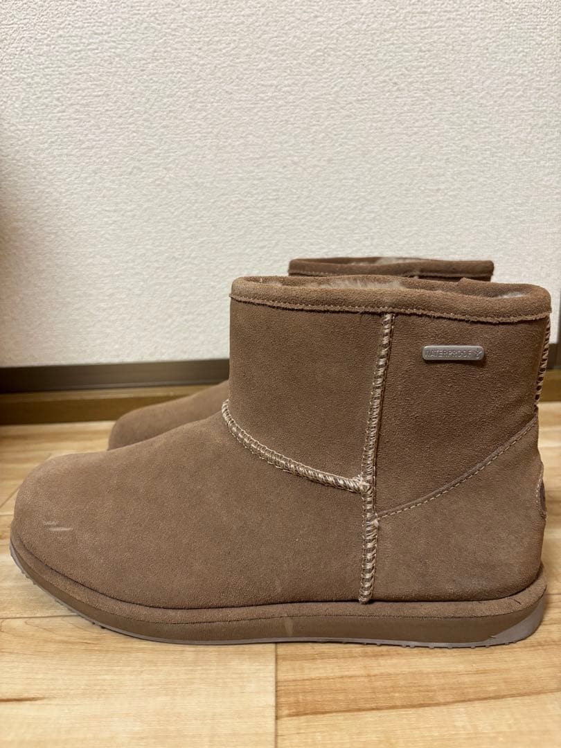emu エミュー　ムートンブーツ　ショートブーツ　防寒　メンズ　27㎝　ブラウン