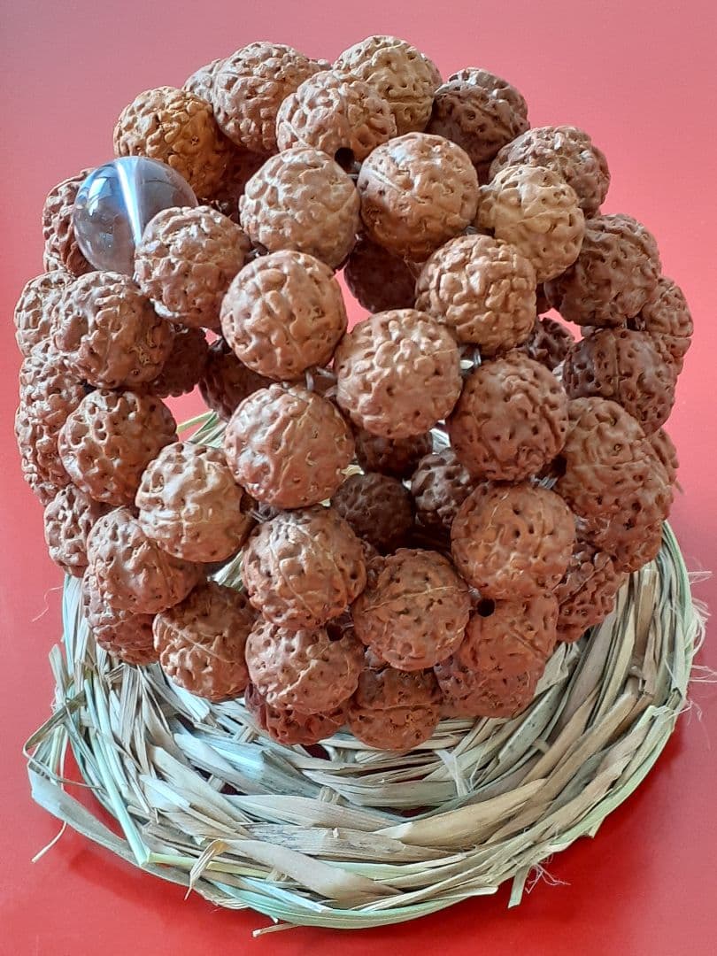 ☆半額以下セール☆ルドラクシャ神聖幾何学フラーレン　瞑想　開運　浄化　安眠　覚醒