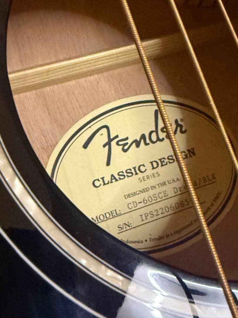 Fender CD-60SCE All-Mahogany フェンダー エレアコ