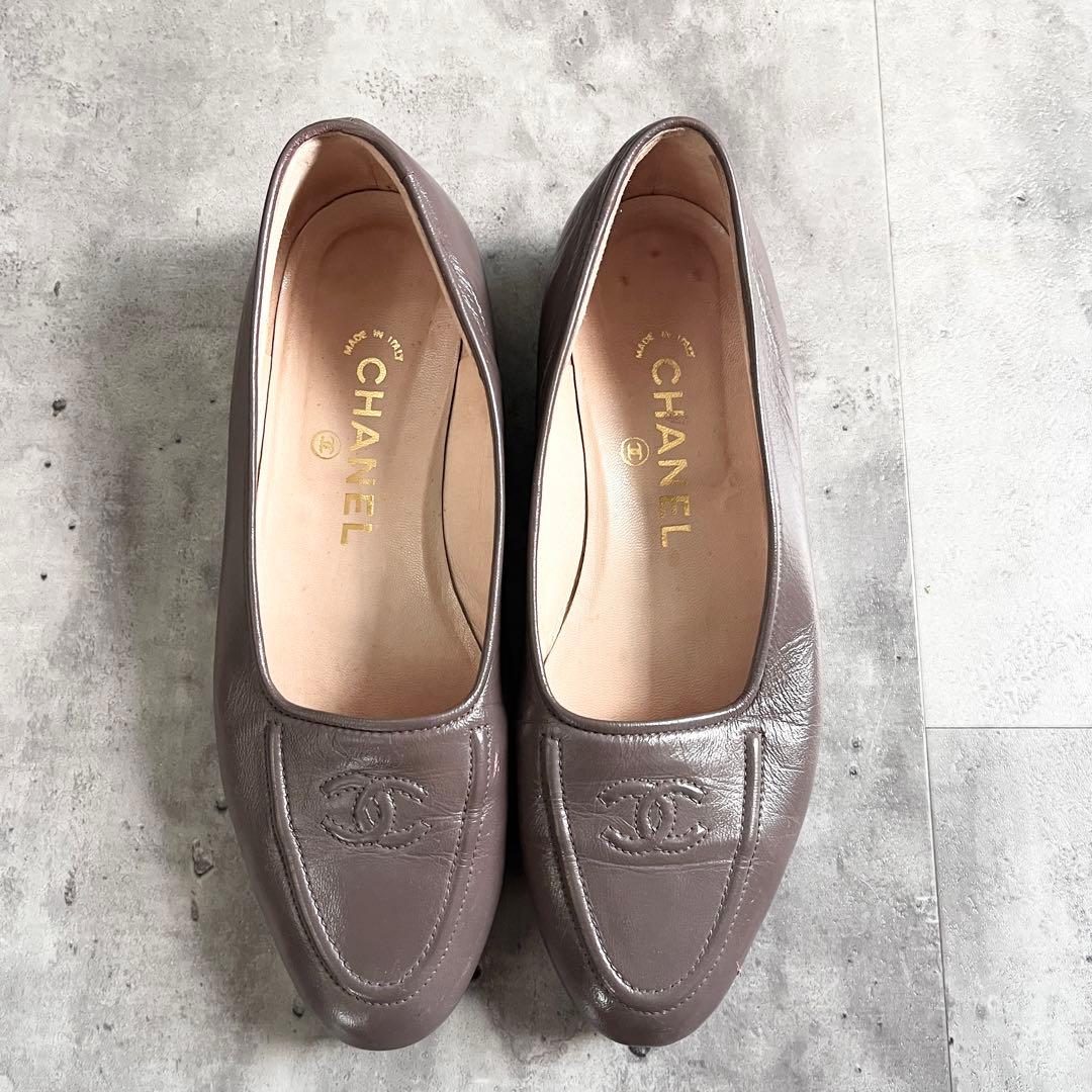 【konomi】最終価格！CHANELシャネルパンプス　ビンテージフラット