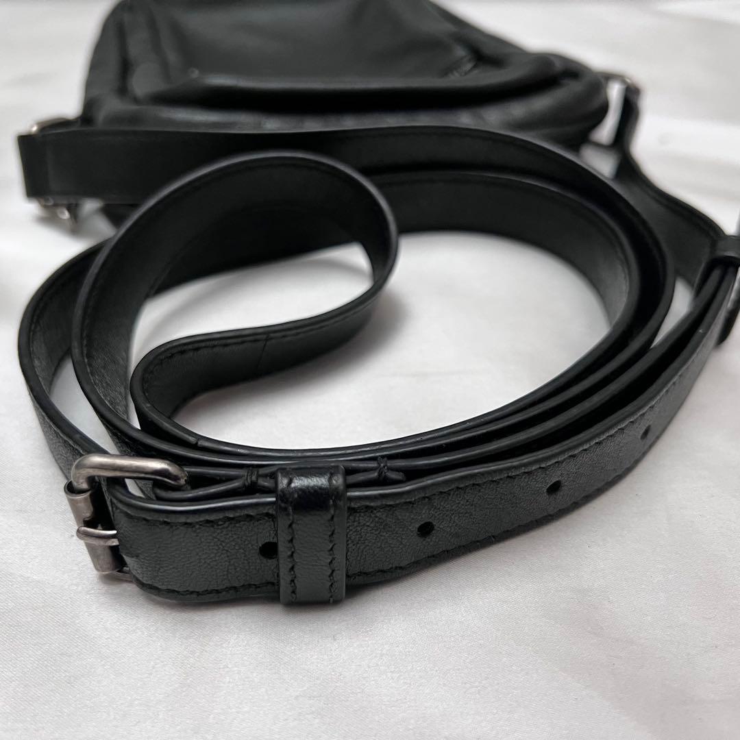 ◇極美品◇サンローラン　シド　クロスボディーバッグ　ナッパレザー　ブラック