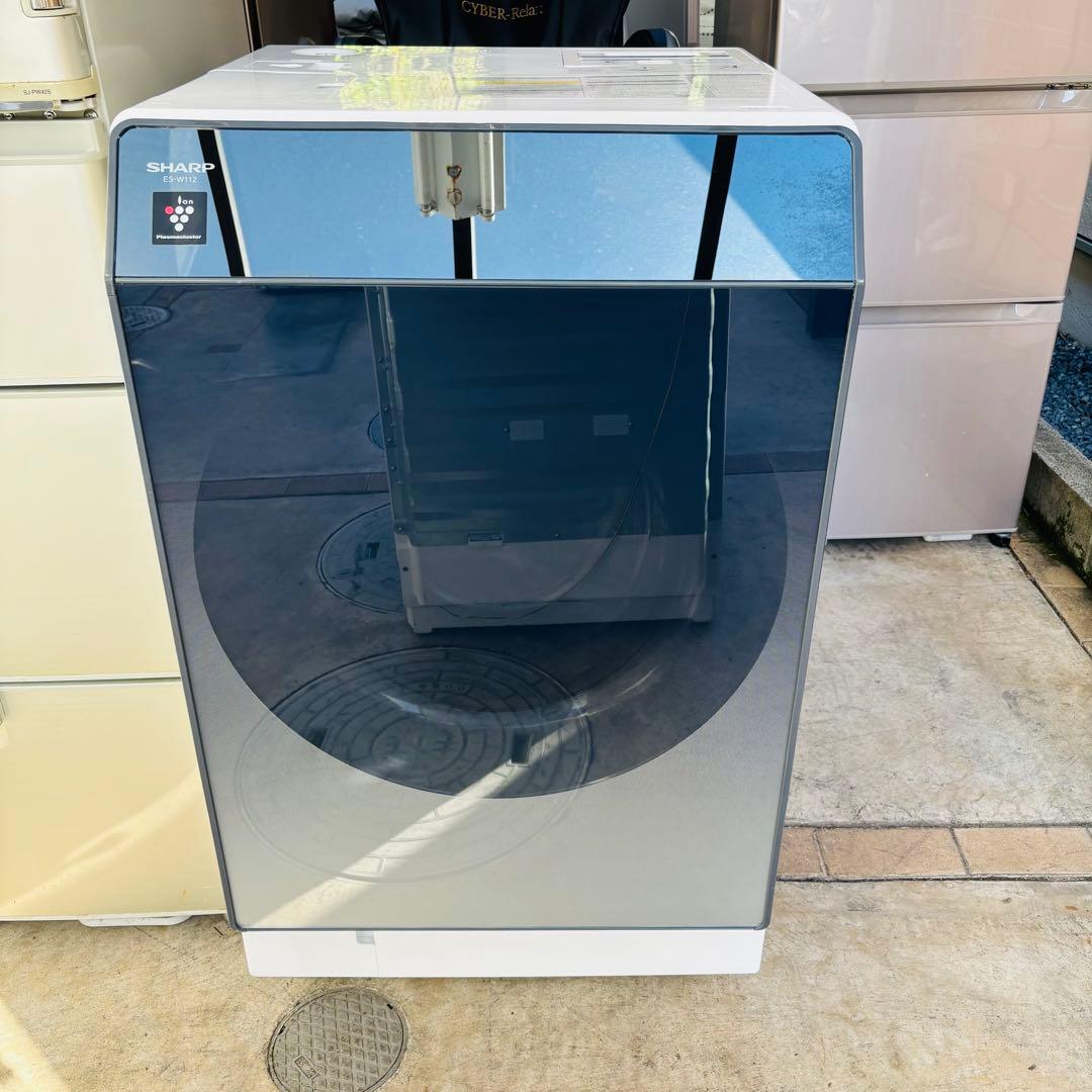 SHARP 11/6kgドラム式洗濯乾燥機 ES-W112-SL 2019年製