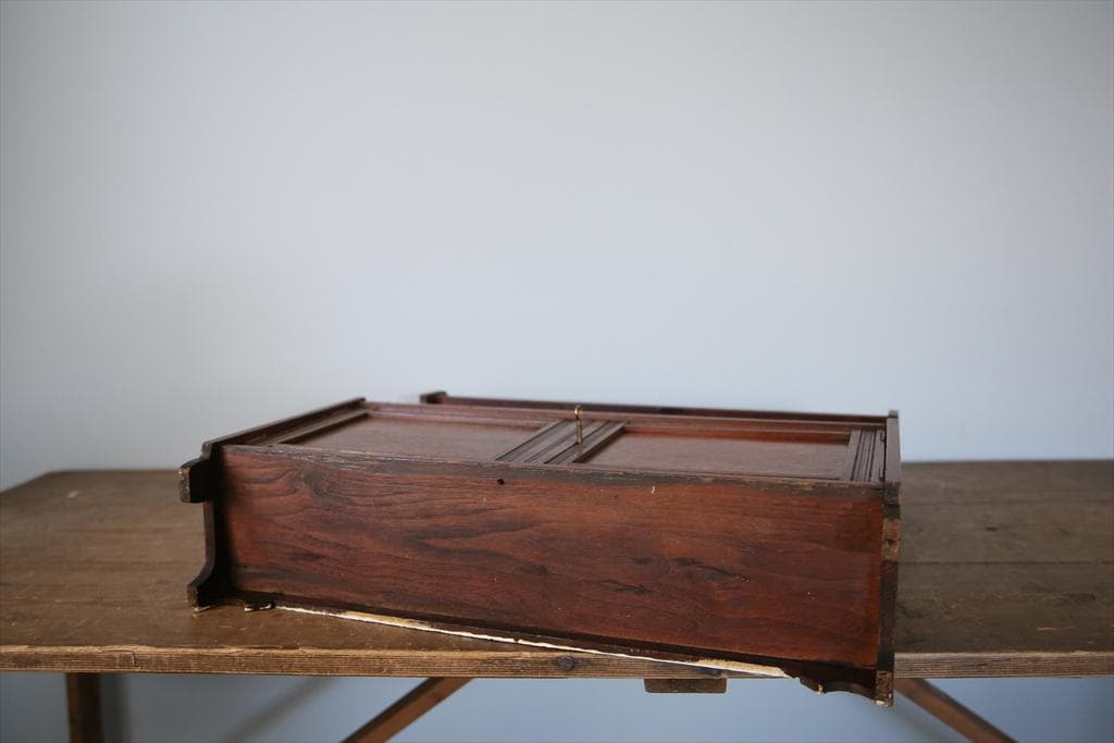 イギリスアンティーク木製ウォールシェルフ/壁掛けラック/飾り棚(91-256)