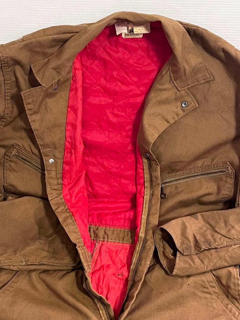 60's wrangler 斜めBLUE BELLダック裏地付きオールインワンM