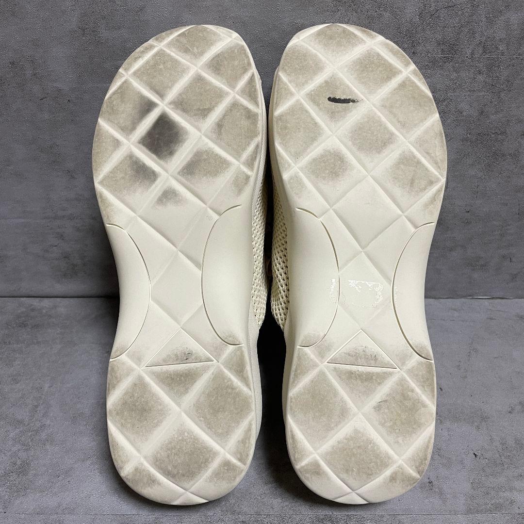 美品【アンテプリマ】（L）サンダル ミュール ベージュ系 フラワー 厚底