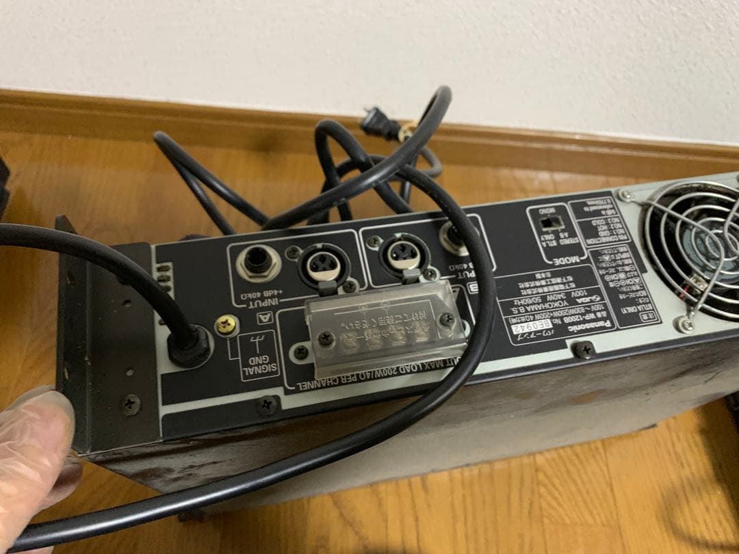 2　動作確認済み　WP-1200B　Panasonic RAMSA　パワーアンプ