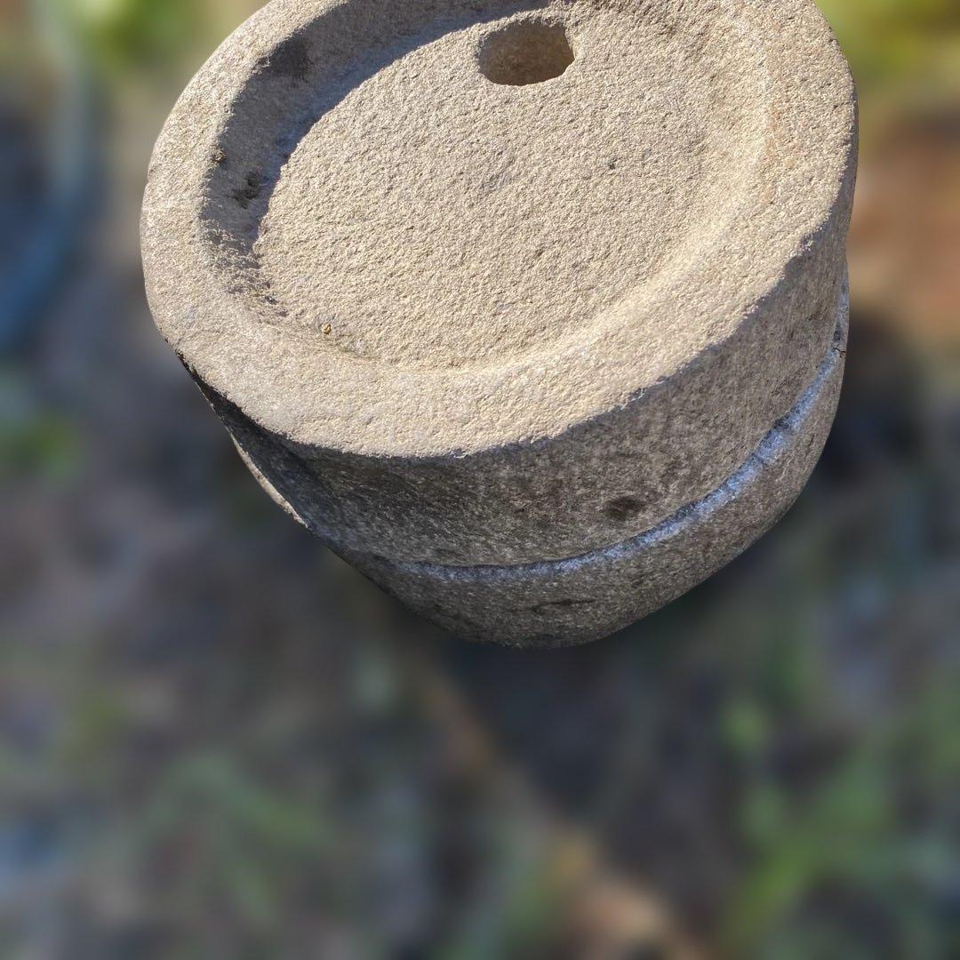 天然石製 石臼　直径約20cm 骨董　古民具