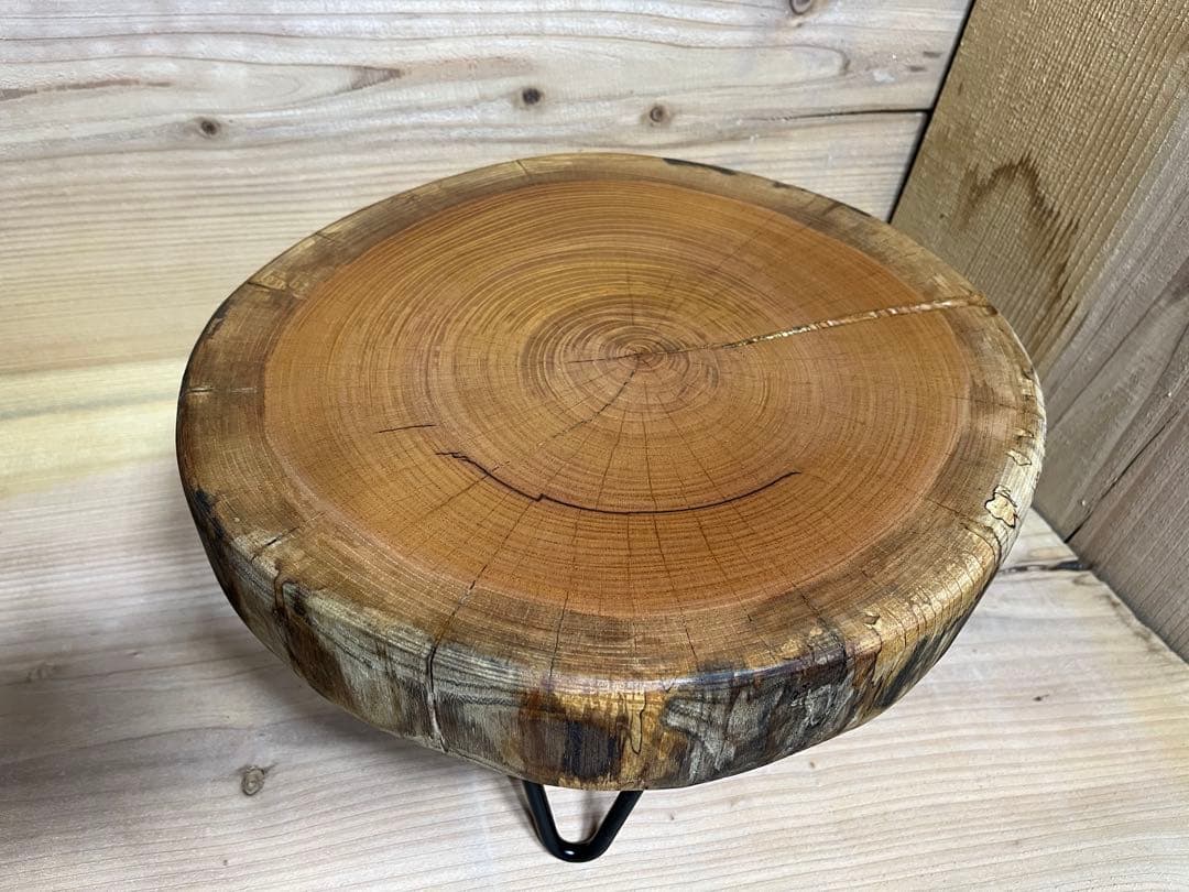 ローテーブル　ケヤキ　欅　輪切り　一枚板　サイドテーブル　ちゃぶ台 テーブル