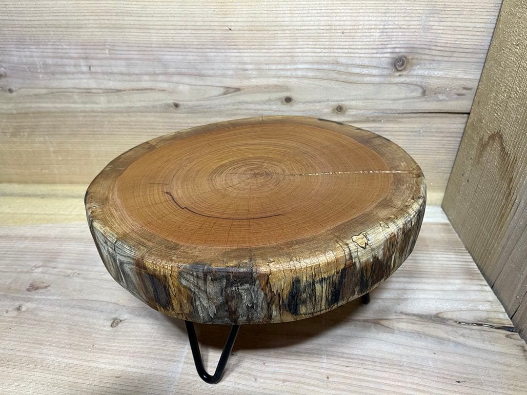 ローテーブル　ケヤキ　欅　輪切り　一枚板　サイドテーブル　ちゃぶ台 テーブル