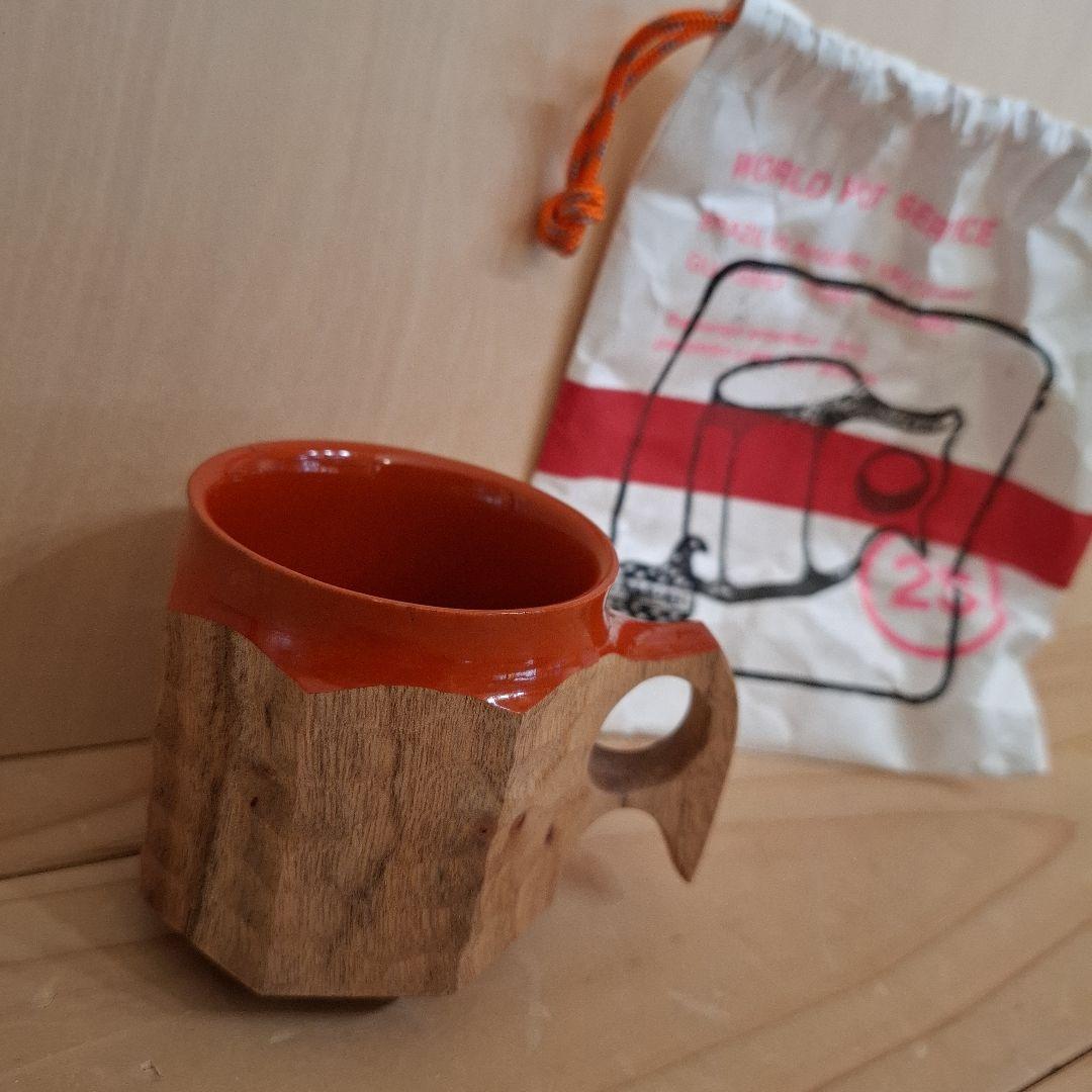 ジンカップ　赤漆 Urushi KIKISA Jincup M 袋付き②