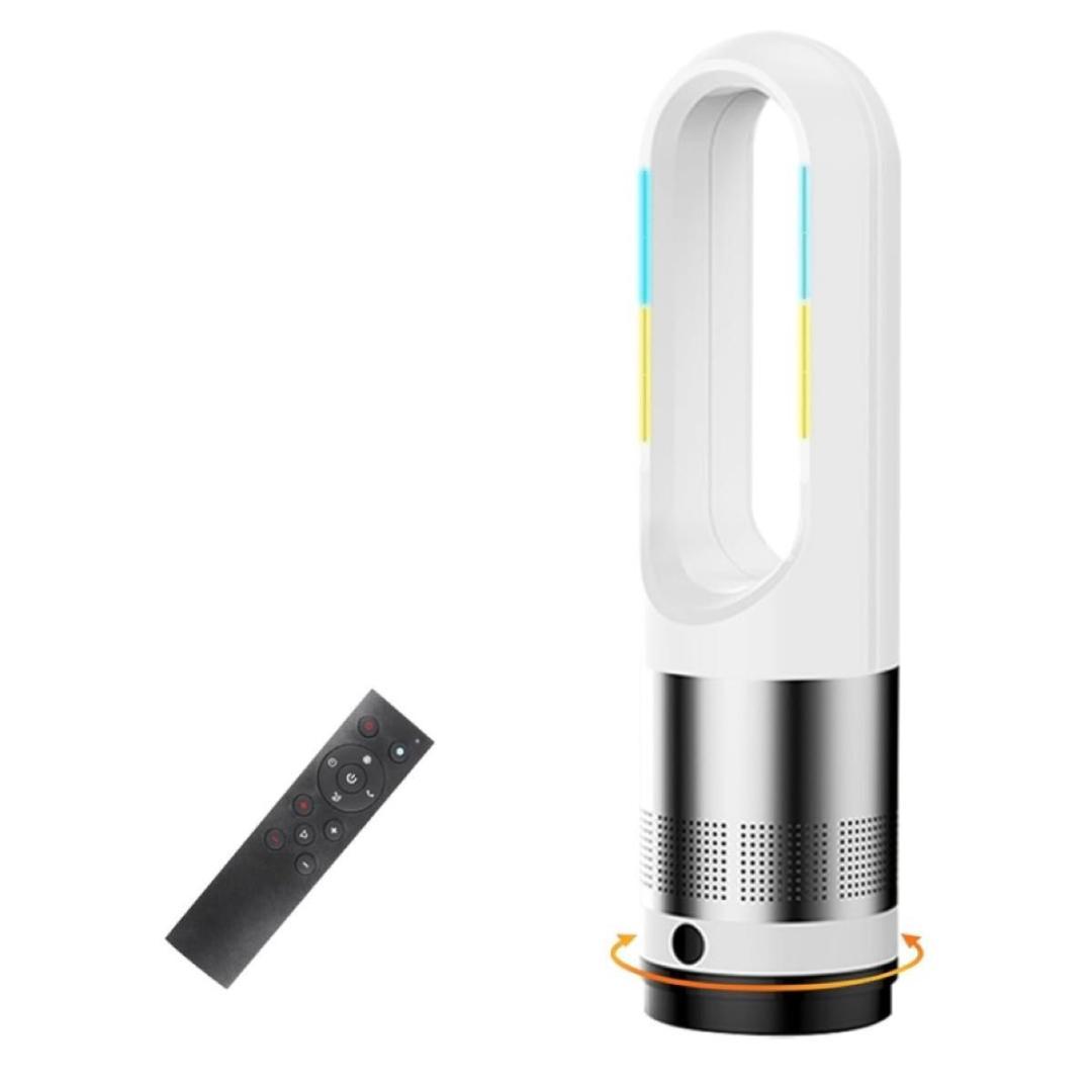 セラミックヒーター 羽なし ファンヒーター 冷暖兼用 スリム設計