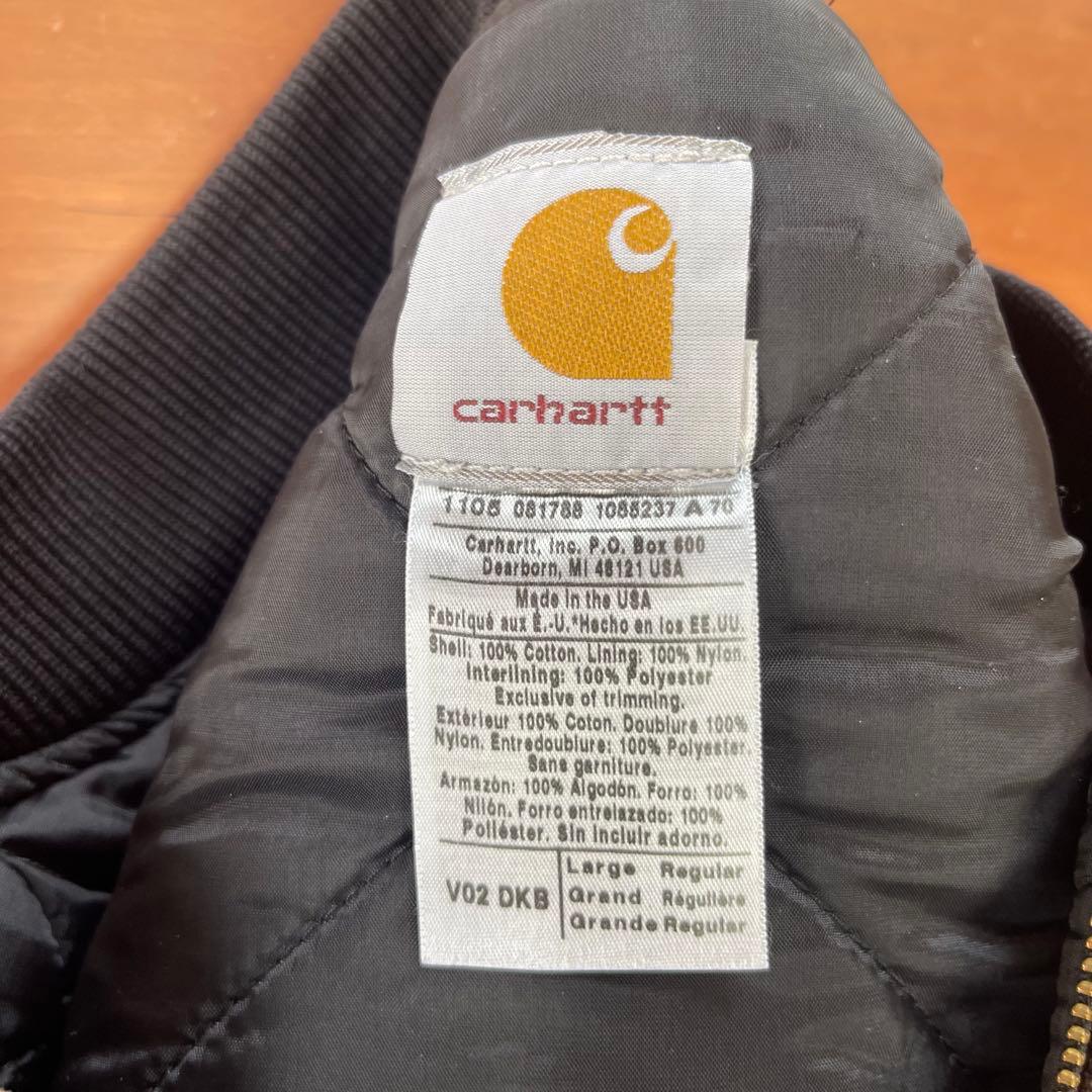 carhartt vtg ダックベスト V02 DKB L★USA★フェード