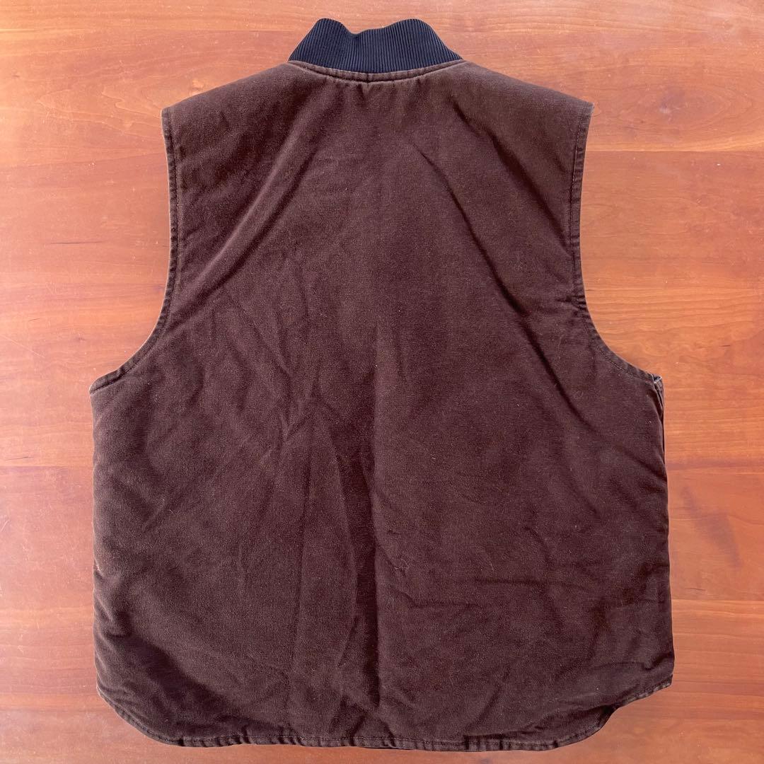 carhartt vtg ダックベスト V02 DKB L★USA★フェード