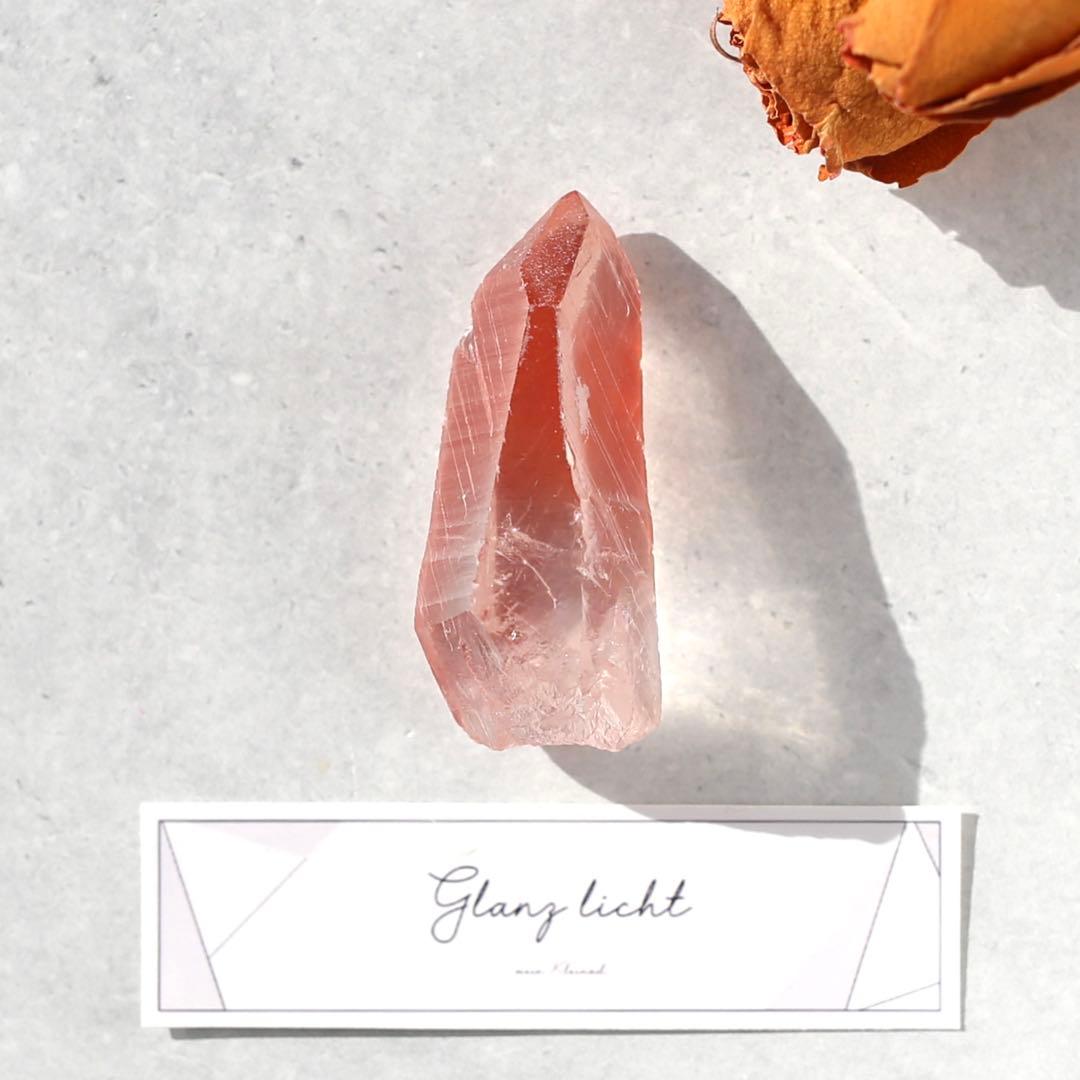 ディープピンクレムリアンシード 天然石 水晶 鉱物 一点物 クォーツ クリスタル