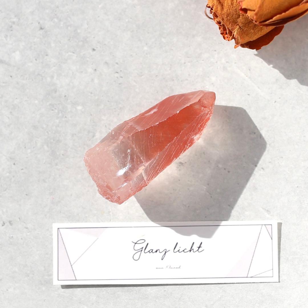 ディープピンクレムリアンシード 天然石 水晶 鉱物 一点物 クォーツ クリスタル