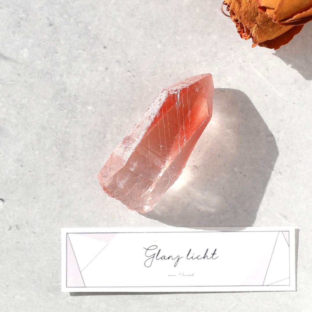 ディープピンクレムリアンシード 天然石 水晶 鉱物 一点物 クォーツ クリスタル