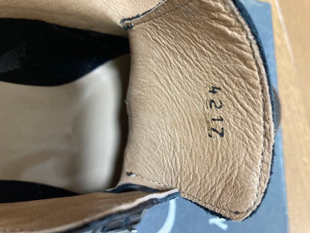 BONTRE ダブルモンクストラップウイングチップ メダリオンシューズ黒本革37