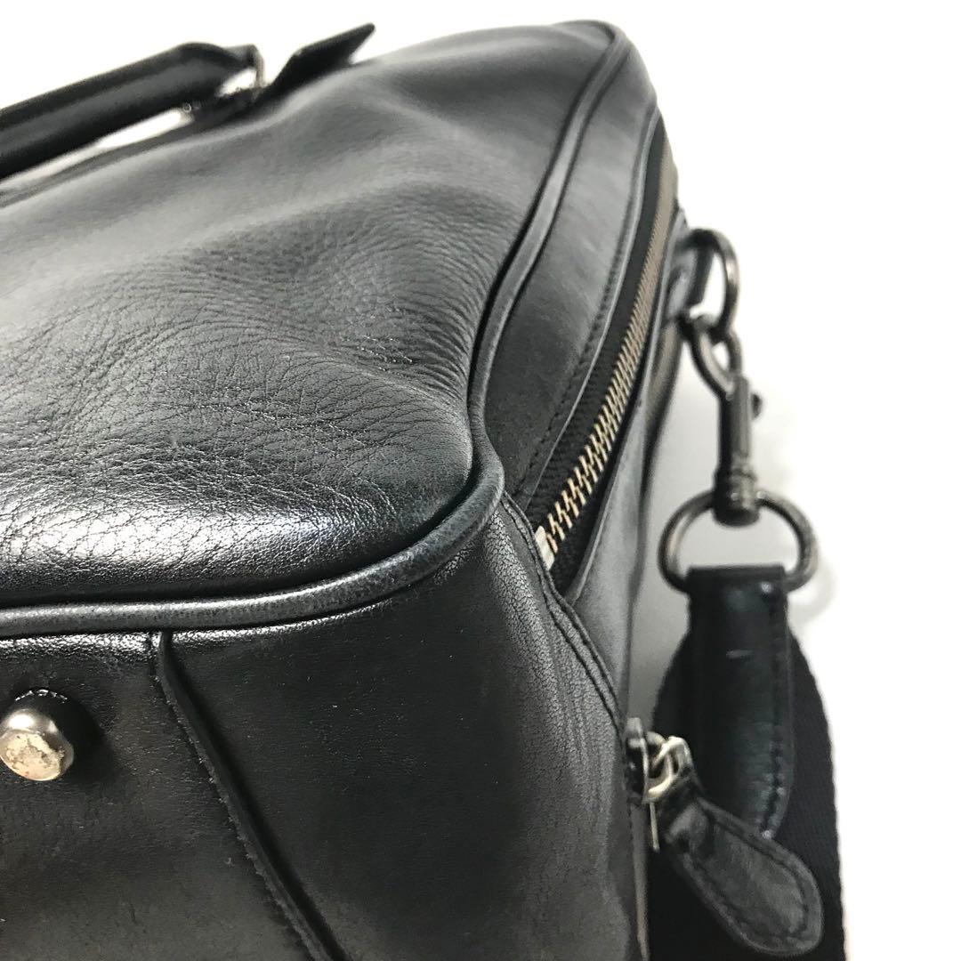 コーチ COACH ビジネスバッグ ブラック レザー ショルダー 23791