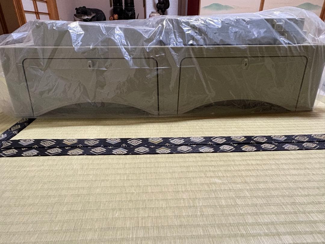 トイレ一体型キャットケージ 157cm 3段 グリーン