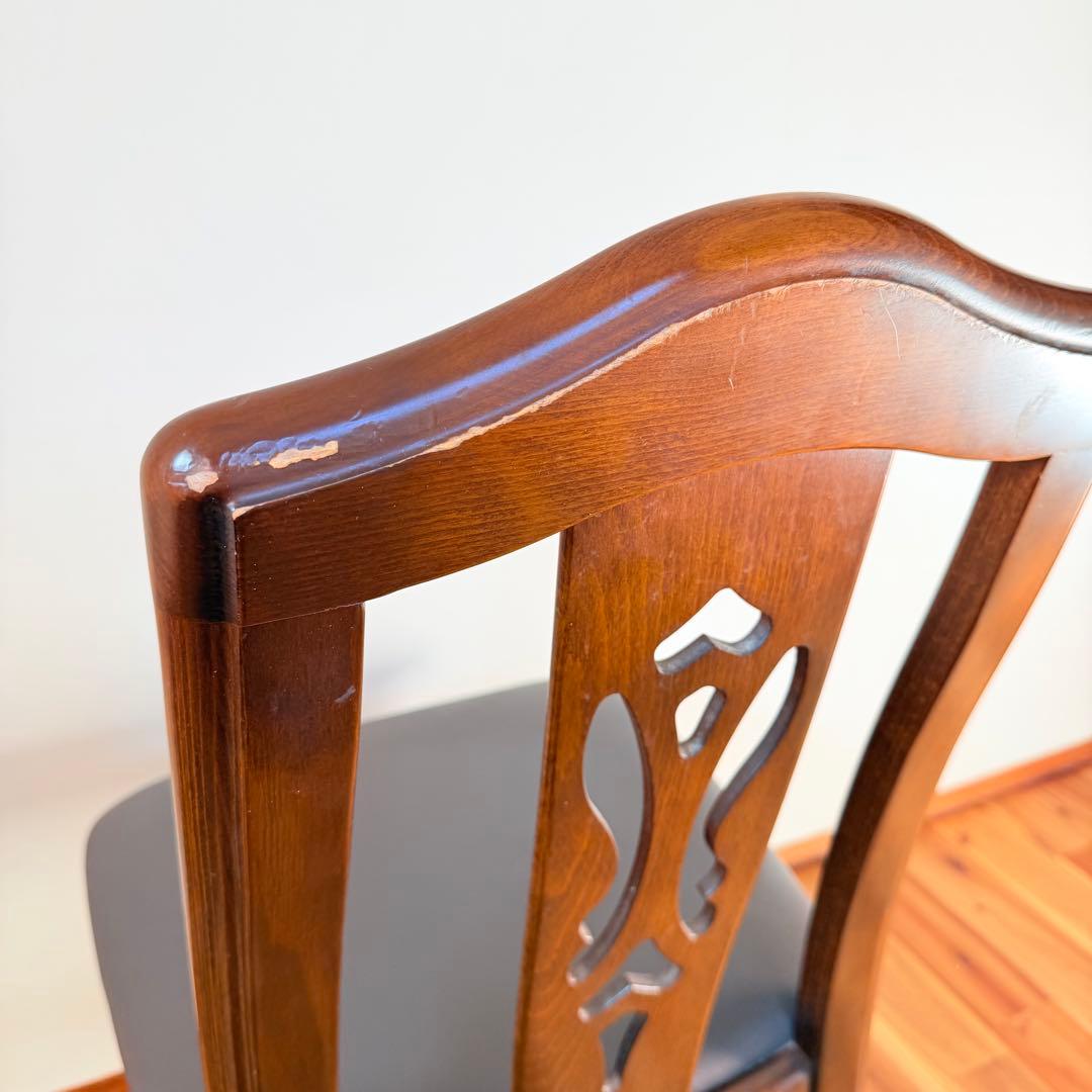 ② カリモク　ダイニングチェア　木製　karimoku 椅子　イス　コロニアル