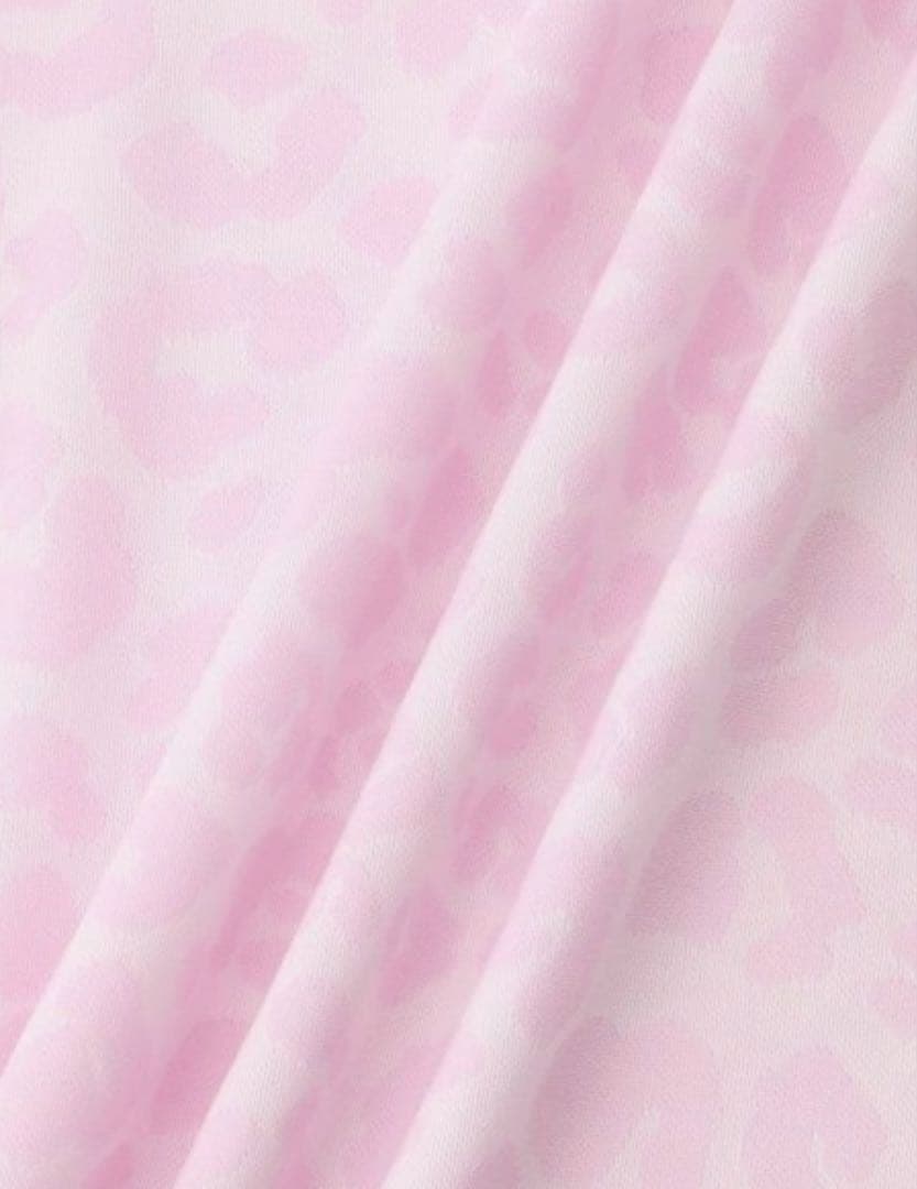 新品JUN&ROPE レオパード柄ジャガード 裾ドロストシャツL 2025