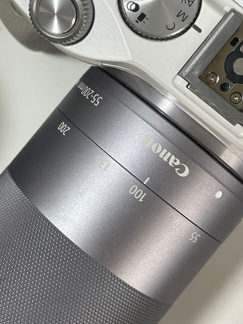 Canon EOS M3 ミラーレス一眼 白 EF-M 55-200mm セット