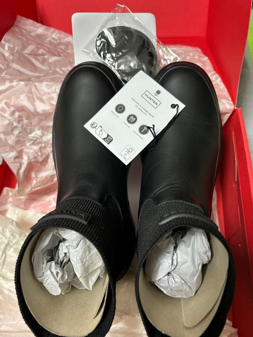 最小値下げ　ハンター　レインブーツ　レディース　23センチ　美品