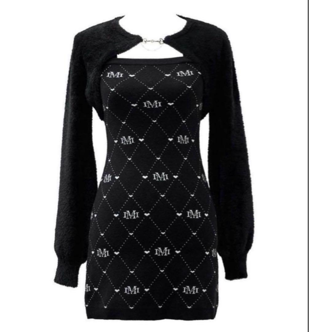 ミシェルマカロン モノグラムアンサンブルニットワンピース イモちゃん