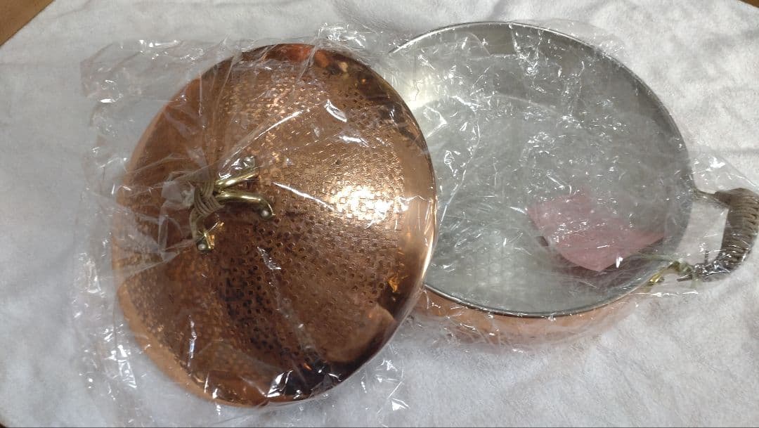 手打純銅鍋　きたくに　24cm　両手鍋　銅鍋　新品　未使用品