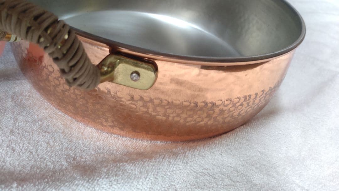 手打純銅鍋　きたくに　24cm　両手鍋　銅鍋　新品　未使用品