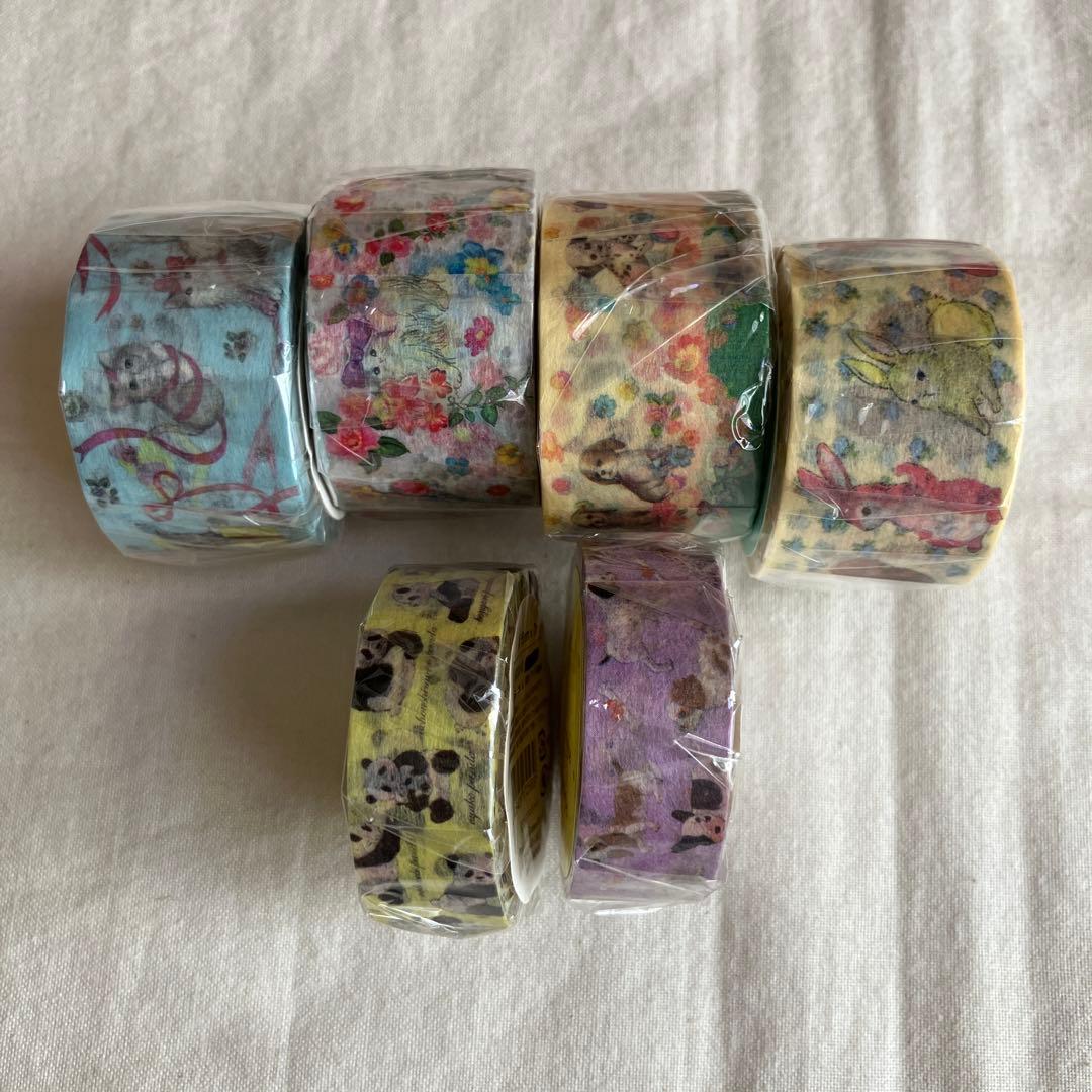 フランシュリッペ　マスキングテープ　セット 25mm×4個　15mm×2個