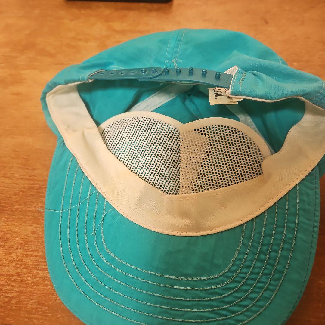 Apple 90年代　ロゴ ベースボールキャップ 青