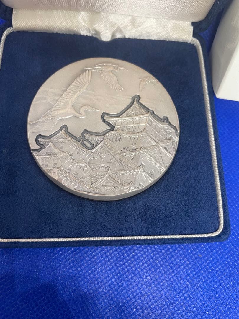純銀165.33g★ 国宝章牌「姫路城」純銀メダル★造幣局