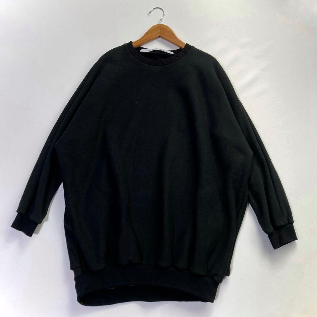 COGTHEBIGSMOKE コクーンシルエットスウェット 黒 日本製 洗える