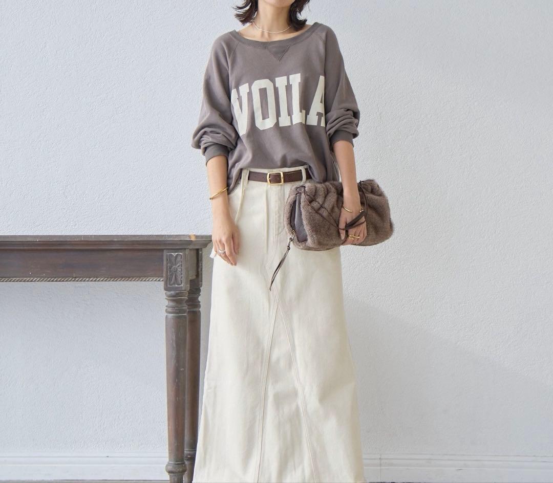 リヴドロワ　Yossshiiii企画　ワイドロゴカットオフスエット