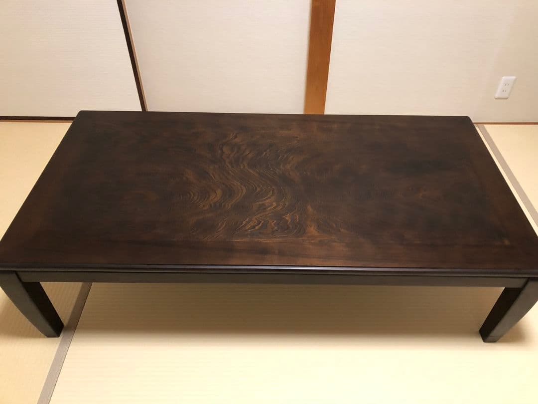 【くろくま】座卓 150cm 机 テーブル ４人 から ８人 団らん