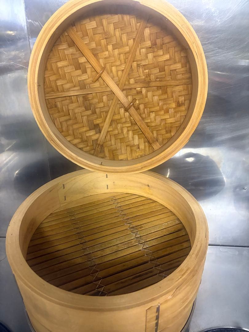 中華せいろ　蒸し器　蒸しかご、30センチ　竹製