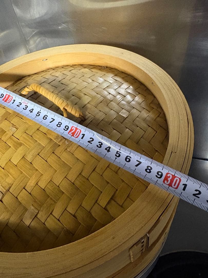 中華せいろ　蒸し器　蒸しかご、30センチ　竹製