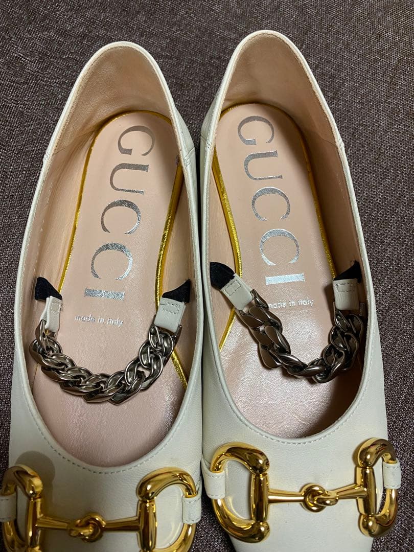 GUCCI ホースビット　フラットシューズ　グッチ　ポインテッドトゥ