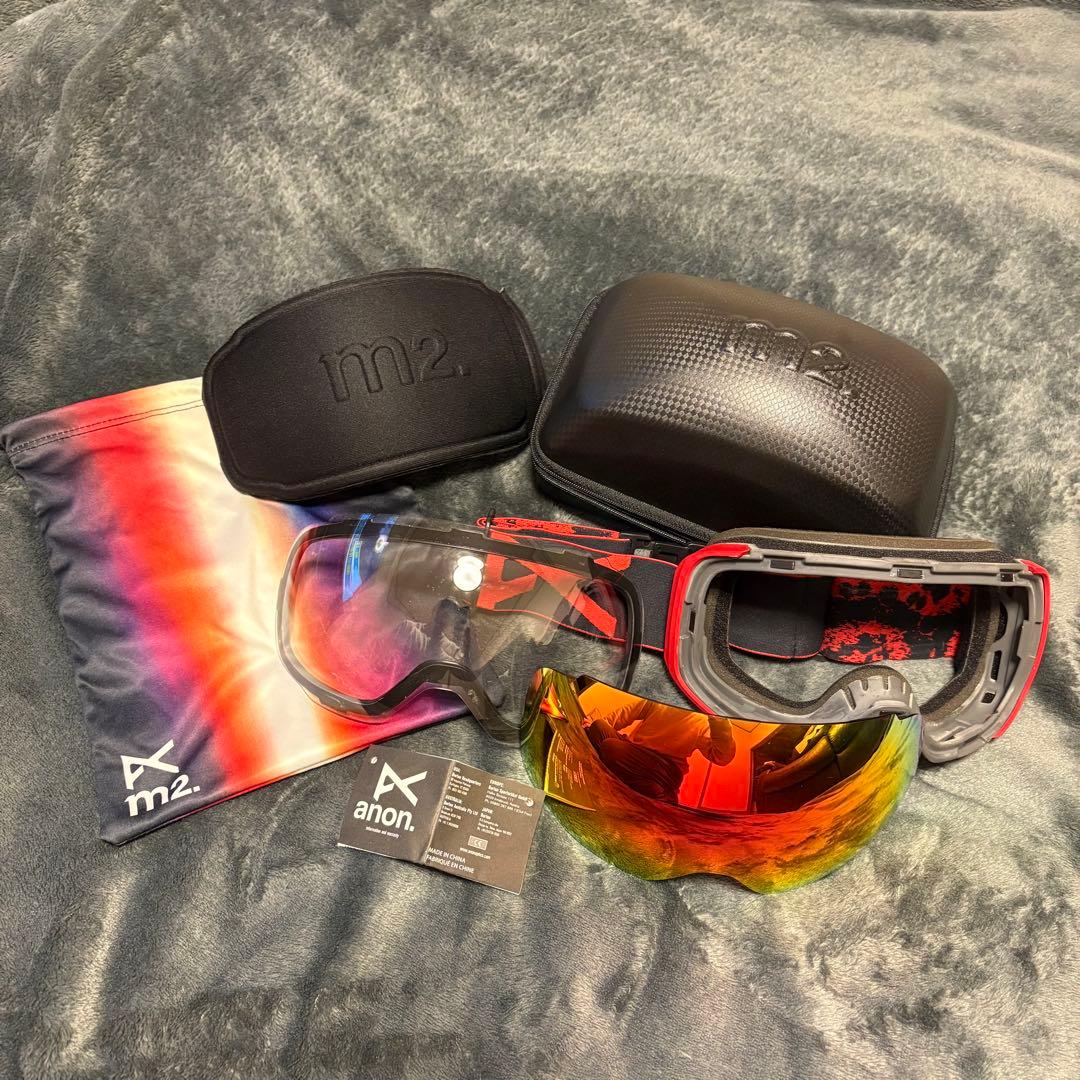 美品 アノンANON(バートンBURTON) M2スノーボード スキー　ゴーグル