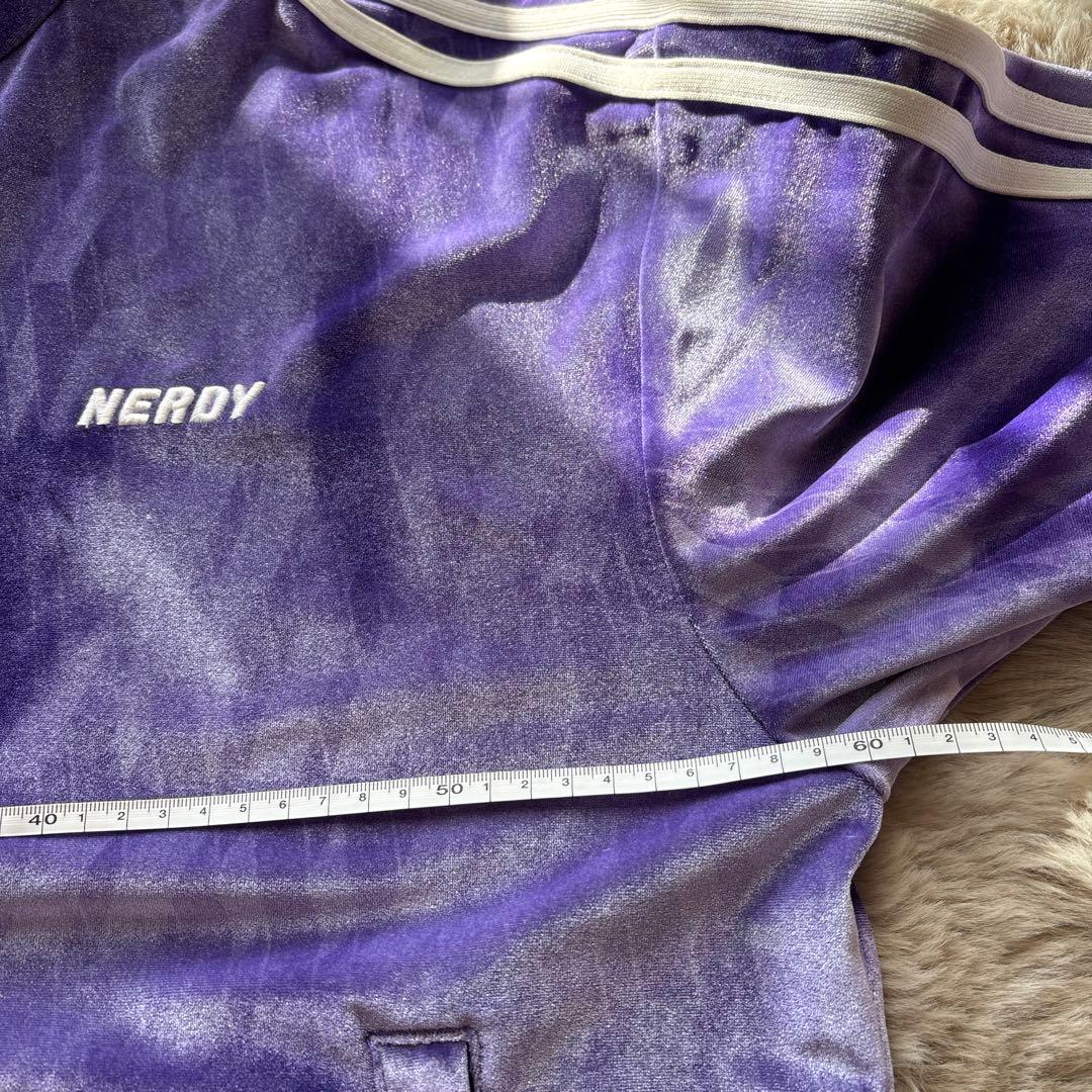NERDY ノルディ ベロア セットアップ パープル S