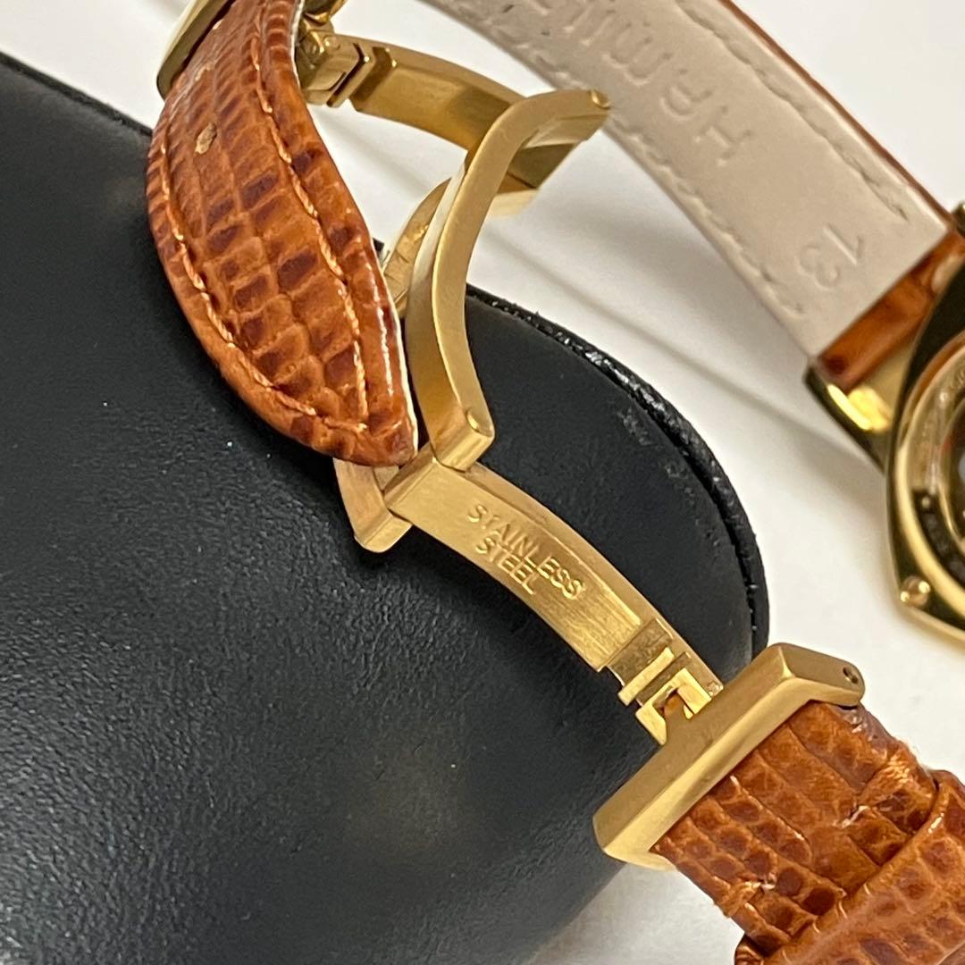 Hamilton ハミルトン／レザーベルトブラウン／レディース腕時計