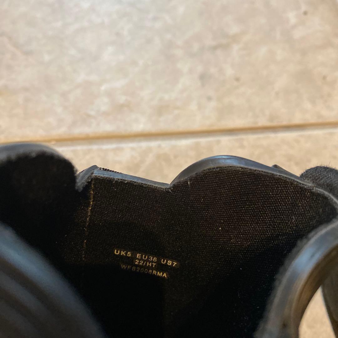 HUNTER ブラック サイドゴア ショートブーツ　24cm