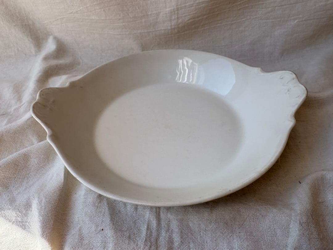 フランスアンティーク　リモージュ窯　ALUMINITE FRUGIER 深皿