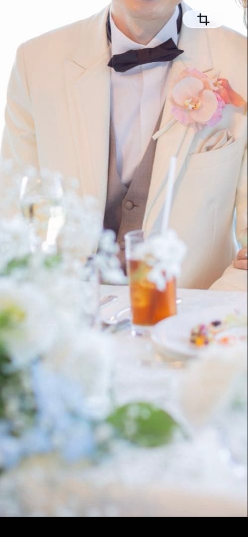 【結婚式】造花ブーケ ブートニア ヘッドパーツ3点セット ピンク 胡蝶蘭 前撮り