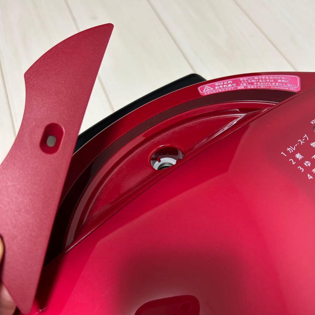 【美品】シャープ ヘルシオ ホットクック 1.6L レッド KN-HT16E